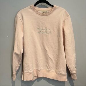 NEW YORK OR NOWHERE Pink Women's Crewneck Large Sweatshirt